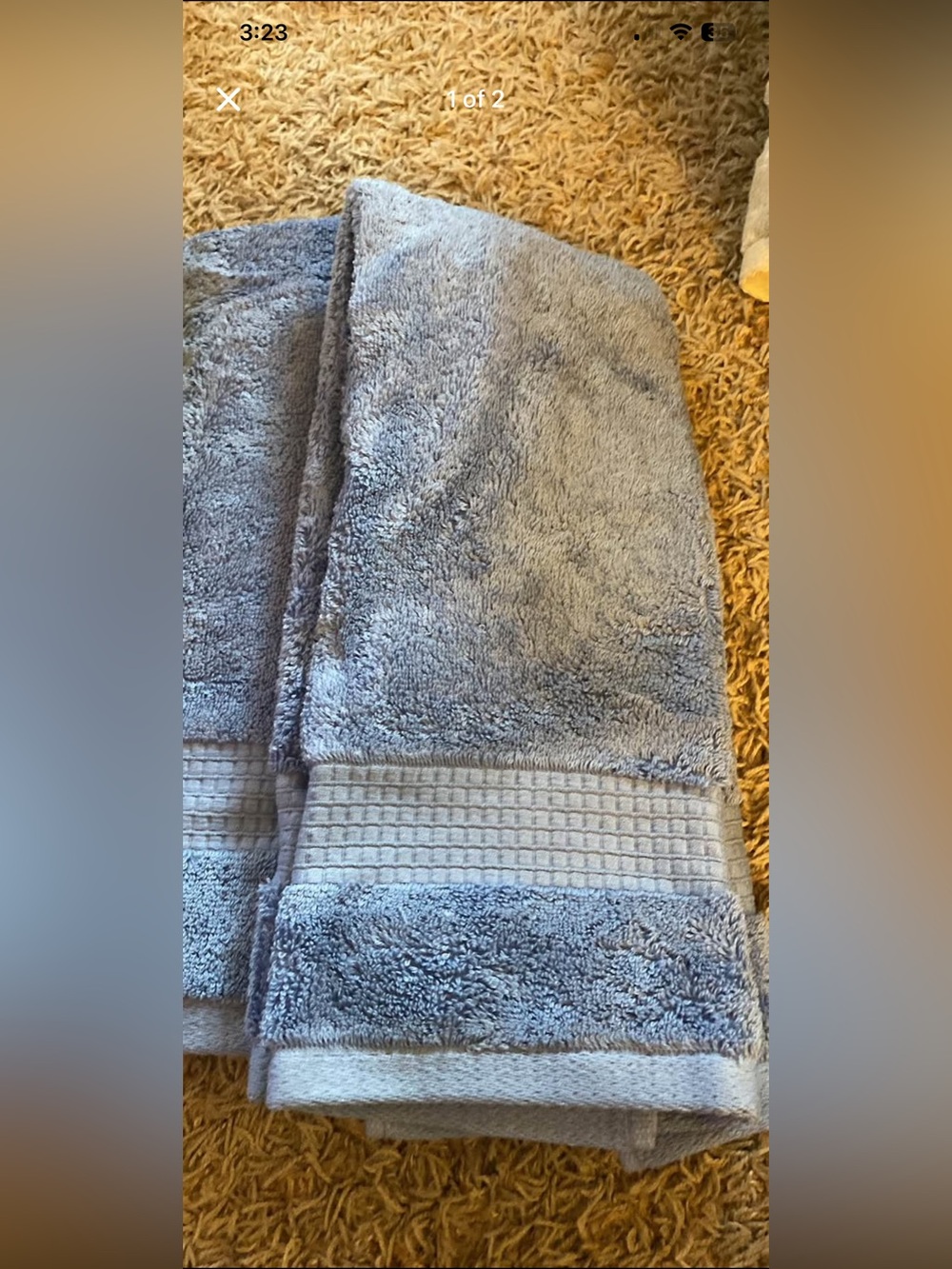 Apt. 9 Light Blue (cornflower) Hand Towels - Set of 2